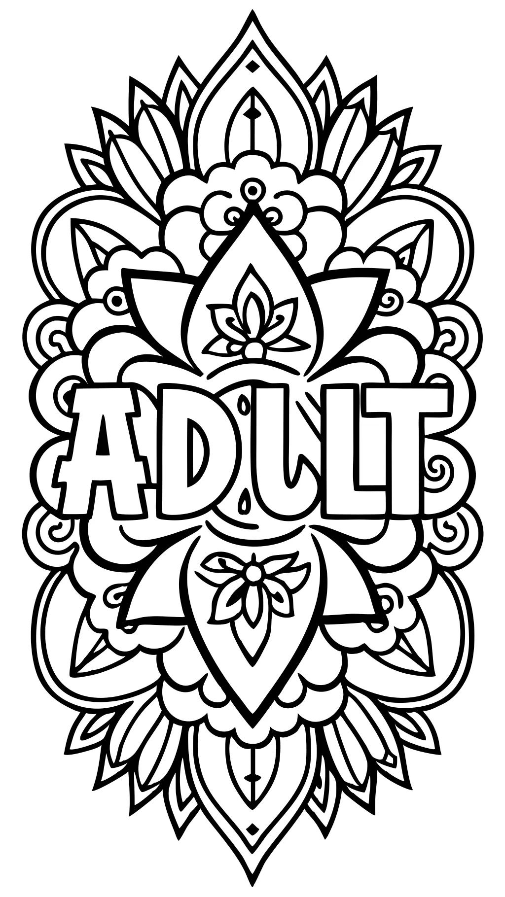 coloriages pour adultes jure des mots